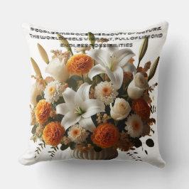 Almofada As pessoas abraçam a beleza da natureza.