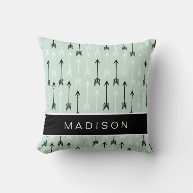 Almofada As setas adicionam seu branco conhecido do preto (Frente)