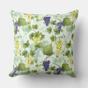 Almofada As uvas entregam o teste padrão tirado da fruta d