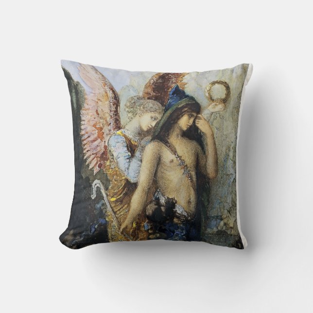 Almofada As vozes por Gustave Moreau (Frente)