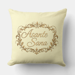 Almofada Asante Sana Carmesim & Creme de Manteiga – Oval Do