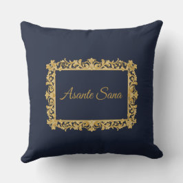 Almofada Asante Sana Cobre & Âncora Heritage Meia-Noite
