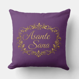 Almofada Asante Sana Royal Amethyst & Deep Plum  – Gilded O