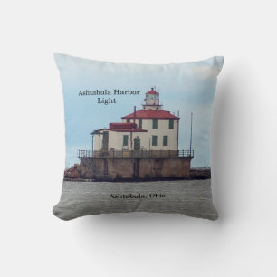 Almofada Ashtabula Harbor travesseiro quadrado claro