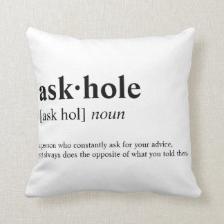 Almofada Askhole - significado do dicionário