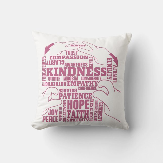 Almofada ASL - Beleza interna - Design de cultura surda "Ve (Frente)