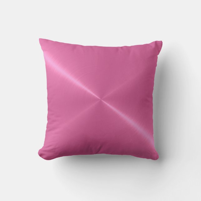 Almofada Aspecto metálico rosa e sem aço inoxidável (Frente)