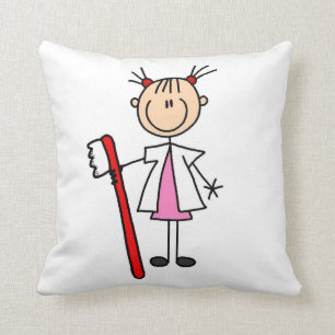 Almofada Assistente dental com escova de dentes