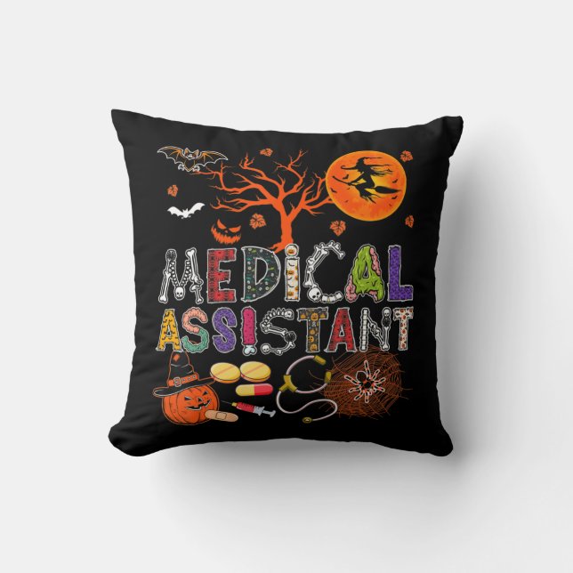 Almofada Assistente Médico Zombie Zombie Costume Scary P (Frente)