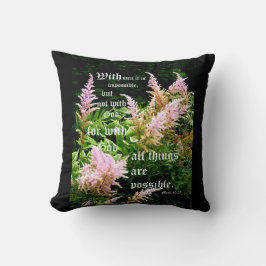 Almofada Astilbe com Mark 10:27