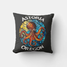 Astoria Oregon StainGlass Octopus