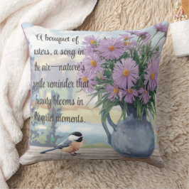 Almofada Astras de Aquarela e Travesseiro decorativo de cot