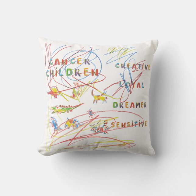 Almofada Astrologia Infantil cancer Zodiac (Frente)