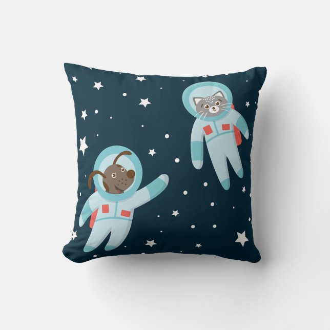 Almofada Astronaut Dog & Cat  (Frente)