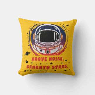 Almofada Astronaut Portrait – Cosmic Space Throw Pillow