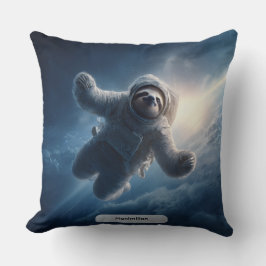 Almofada Astronaut Sloth Space Surreal Animal Personalized