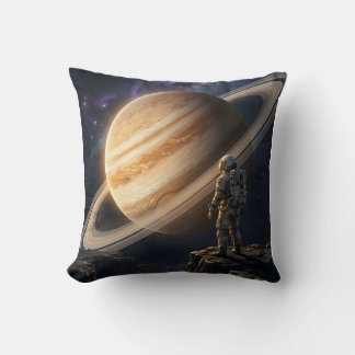 Almofada Astronauta Contemplando Saturno
