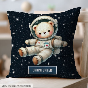Almofada Astronauta do Urso Travesseiro de Bebê Personaliza