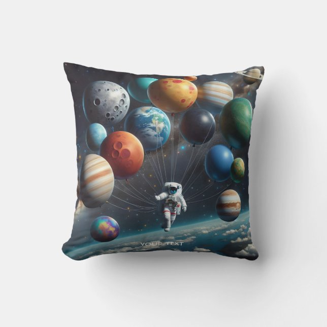 Almofada Astronauta Espacial dos Planetas Fantásticos (Frente)