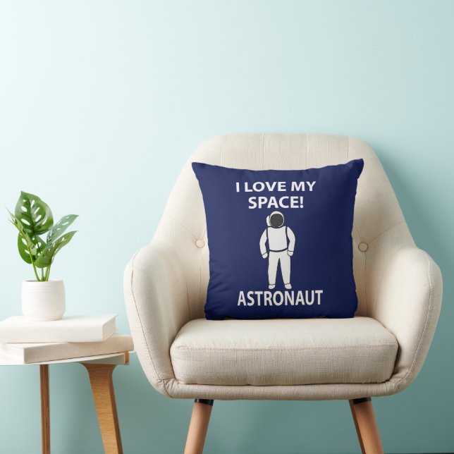Almofada Astronauta Eu Amo Meu Astronauta Espacial (Cadeira)