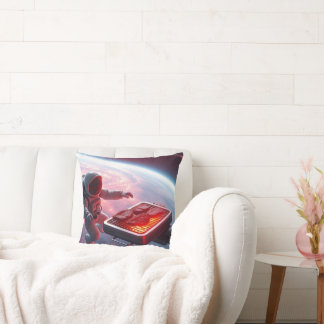 Almofada Astronautas fritando frango no espaço - Engraçado 