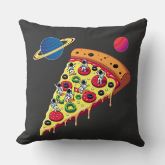 Almofada Astronautas montando una pizza en el espacio