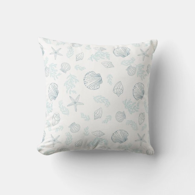 Almofada Aterro Decorativo de Cana d'Água da Praia (Frente)