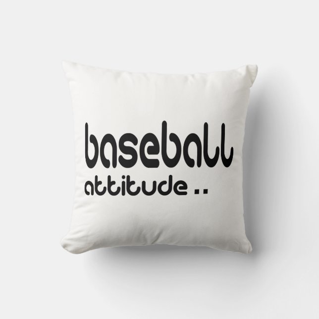 Almofada Atitude de Beisebol (Frente)