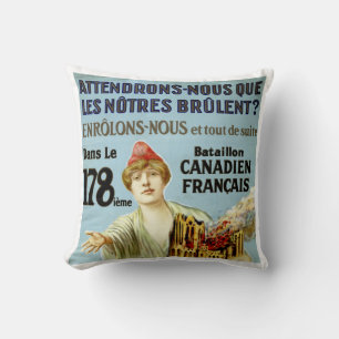 Almofada Attendrons-Nous Que Les Notre Brulent