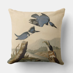 Almofada Audubon Belfisher Kingfisher Wildlife Bird