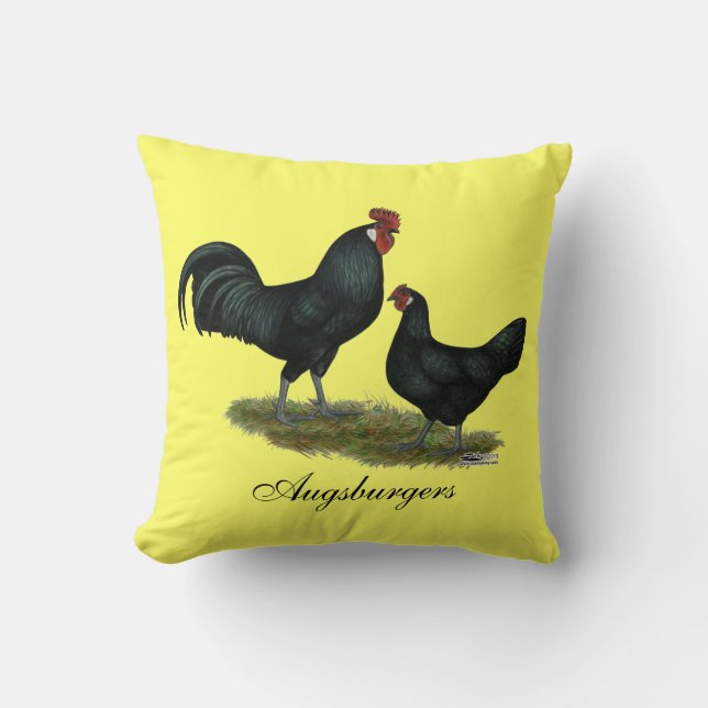 Almofada Augsburger Chickens (Frente)