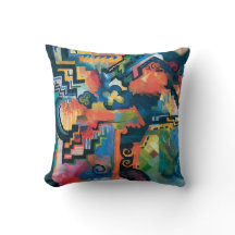 Auguste Macke - Homage To Bach Abstrato Modern Art