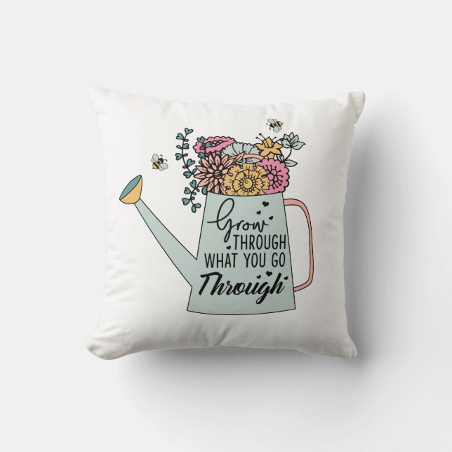 Almofada Aumente através do que você passa (Frente)