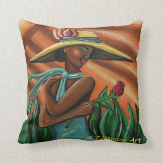 Almofada Aumentou para um travesseiro do rosa