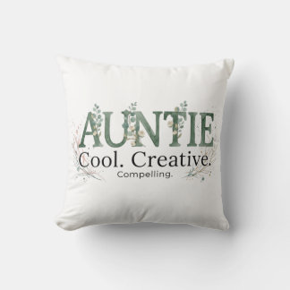 Almofada Auntie Cool Creative Compelling Quote