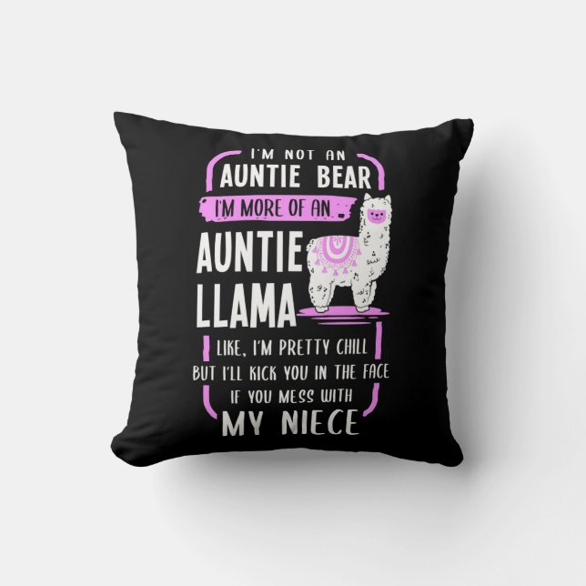 Almofada Auntie Llama (Frente)