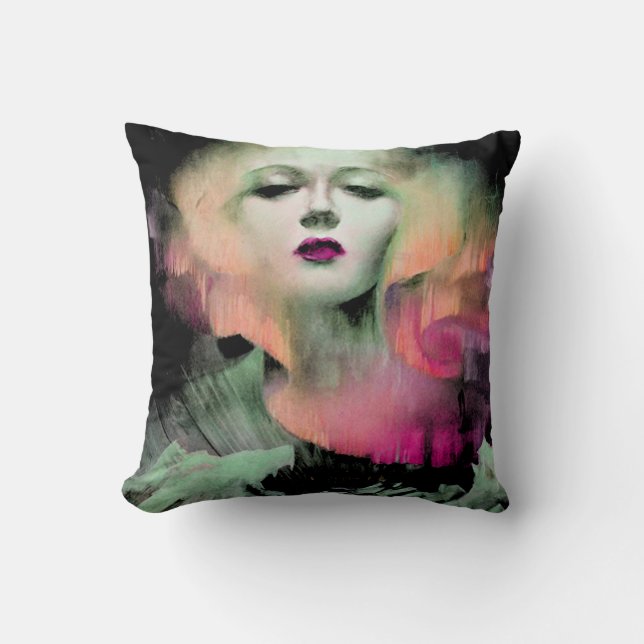 Almofada Aurora por Clive Henry Pink Night (Frente)