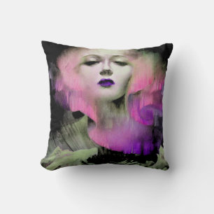 Almofada Aurora por Clive Henry Pink noite roxa