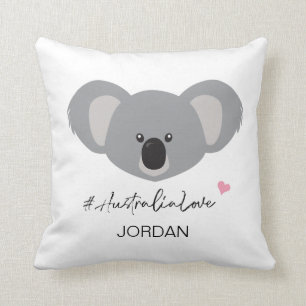 Almofada Austrália Personalizada Amor Coala Bebê Fofo