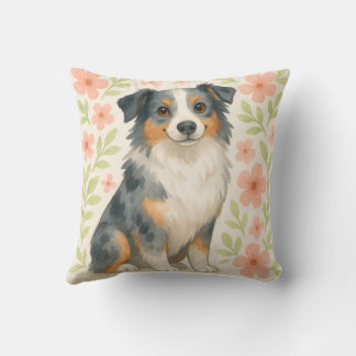 Almofada Australian Shepherd Throw Pillow Gift for Dog Love
