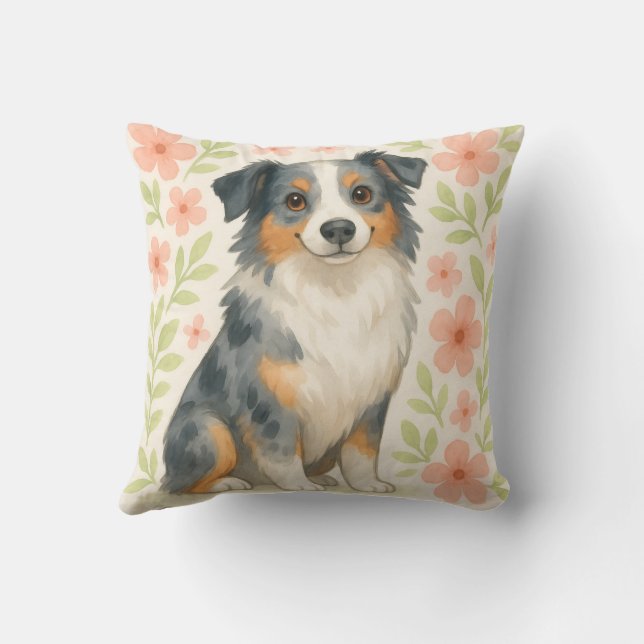 Almofada Australian Shepherd Throw Pillow Gift for Dog Love (Verso)