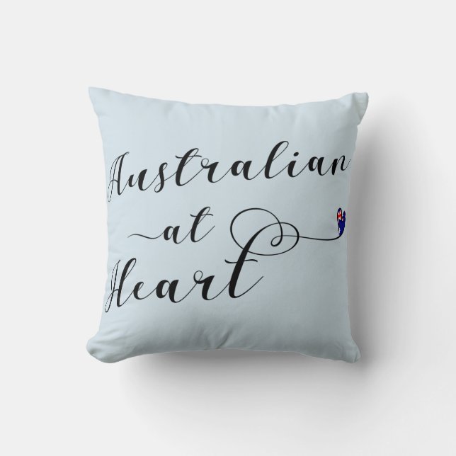 Almofada Australiano No Coração Cushion, Aus (Frente)