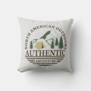 Almofada autêntica aventura ao ar livre norte-americana