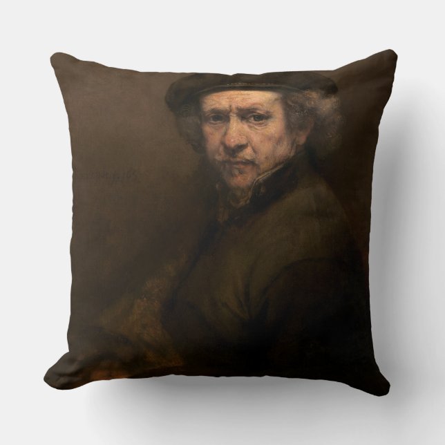 Almofada Auto-Retrato, 1659 (óleo em canvas) (Frente)