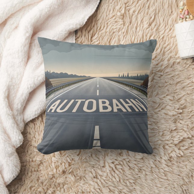 Almofada Autobahn Infinite Road Perspective Art (Cobertor)
