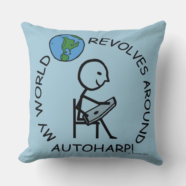Almofada Autoharp - O Mundo Revola-se (Frente)