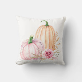 Almofada Autumn Boho Watercolor Pumpkin