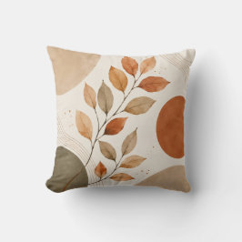 Almofada Autumn Botanical Leaves Decorative Pillow