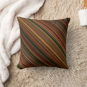 Almofada Autumn Canopy Brown e Green Strike e Xadrez
