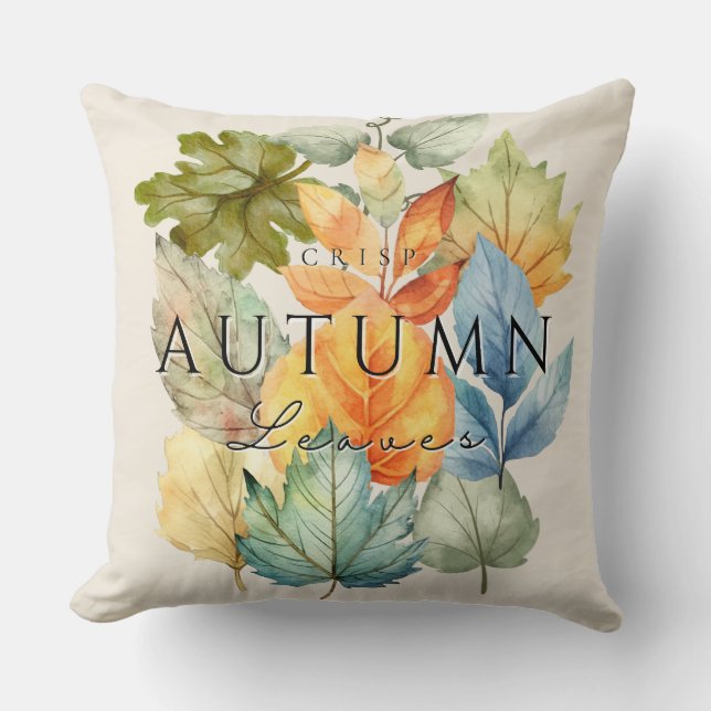 Almofada Autumn Crises Deixa Travesseiro - Cozy Fall Home (Frente)